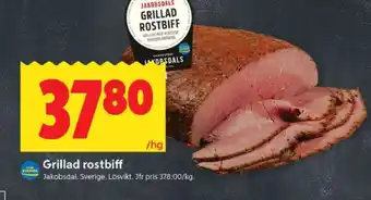 ICA Supermarket Grillad rostbiff erbjuda