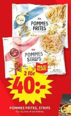 ICA Supermarket POMMES FRITES, STRIPS erbjuda