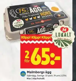ICA Supermarket Malmborgs ägg erbjuda