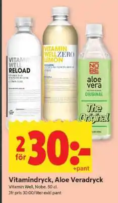 ICA Supermarket Vitamindryck, Aloe Veradryck erbjuda