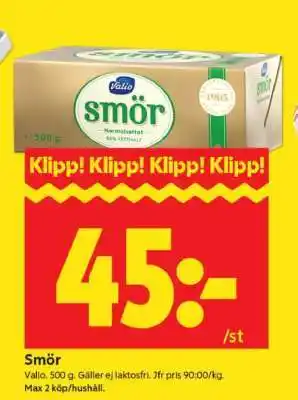 ICA Supermarket SMÖR erbjuda