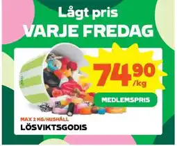 Stora Coop Lösviktsgodis erbjuda