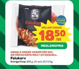 Coop Falukorv erbjuda