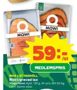 Stora Coop Rökt/Gravad lax erbjuda