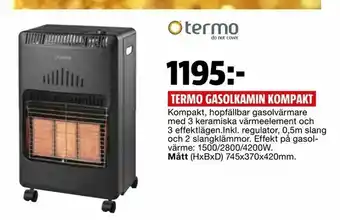 Bauhaus Termo gasolkamin kompakt erbjuda
