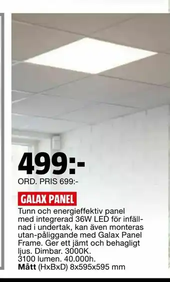 Bauhaus Galax panel erbjuda