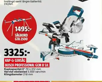 Bauhaus Kap-& gersåg bosch professional gcm 8 sjl erbjuda