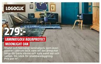 Bauhaus Laminatgolv aquaprotect moonlight oak erbjuda
