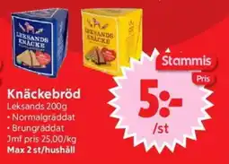 Nya Pulsen LEKSANDS Knäckebröd erbjuda