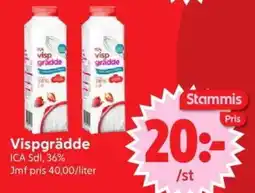 Nya Pulsen ICA Vispgrädde erbjuda