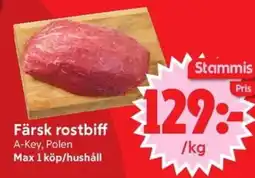 Nya Pulsen Färsk rostbiff erbjuda