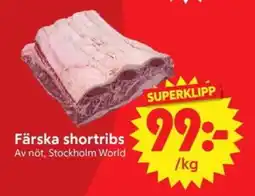 Nya Pulsen Färska shortribs erbjuda