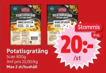 Nya Pulsen SCAN Potatisgratäng erbjuda