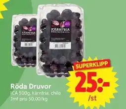 Nya Pulsen ICA Röda druvor erbjuda