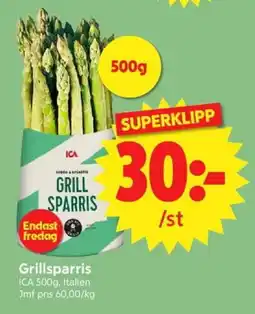 Nya Pulsen ICA Grillsparris erbjuda