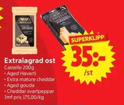 Nya Pulsen CASTELLO Extralagrad ost erbjuda