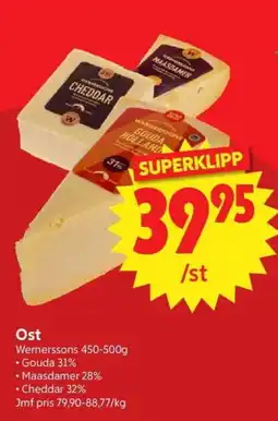 Nya Pulsen WERNERSSONS Ost erbjuda