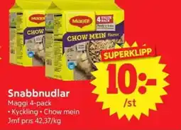 Nya Pulsen MAGGI Snabbnudlar erbjuda