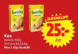 Nya Pulsen BELVITA Kex erbjuda