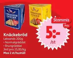 Nya Pulsen LEKSANDS Knäckebröd erbjuda