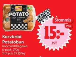 Nya Pulsen KORVBRÖDSBAGAREN Korvbröd potatobun erbjuda