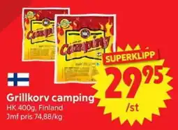 Nya Pulsen HK Grillkorv camping erbjuda