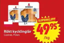 Nya Pulsen CEDROB Rökt kycklinglår erbjuda