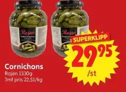 Nya Pulsen ROJAN Cornichons erbjuda