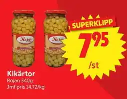 Nya Pulsen ROJAN Kikärtor erbjuda
