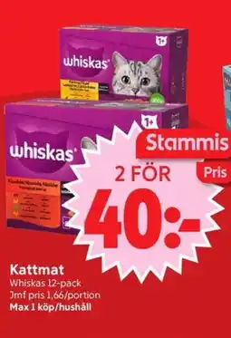 Nya Pulsen WHISKAS Kattmat erbjuda