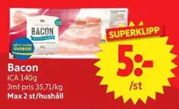 Nya Pulsen ICA Bacon erbjuda