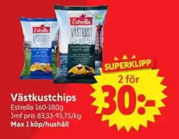 Nya Pulsen ESTRELLA Västkustchips erbjuda