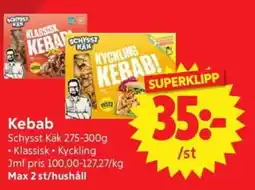 Nya Pulsen SCHYSST KÄK Kebab erbjuda