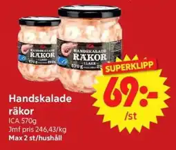 Nya Pulsen ICA Handskalade räkor erbjuda