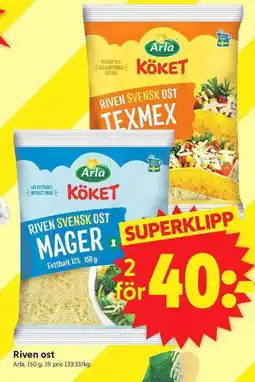 ICA Supermarket ARLA Riven ost erbjuda