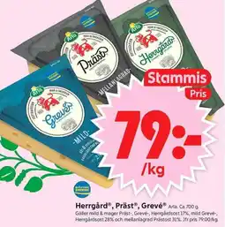 ICA Supermarket ARLA Herrgård, präst, grevé erbjuda