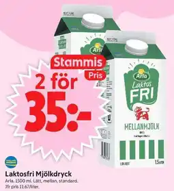 ICA Supermarket ARLA Laktosfri mjölkdryck erbjuda