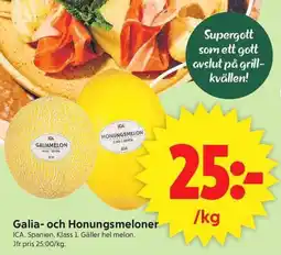 ICA Supermarket ICA Galia- och honungsmeloner erbjuda