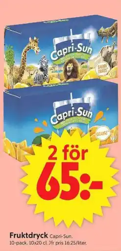 ICA Supermarket CAPRI-SUN Fruktdryck erbjuda