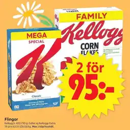 ICA Supermarket KELLOGG'S Flingor erbjuda