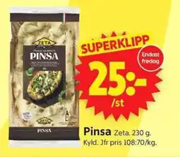 ICA Supermarket ZETA Pinsa erbjuda