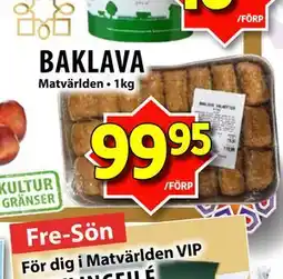 Matvärlden Tensta BAKLAVA erbjuda