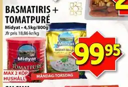 Matvärlden Tensta BASMATIRIS + TOMATPURÉ erbjuda