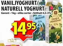 Matvärlden Tensta VANILJYOGHURT/ NATURELL YOGHURT erbjuda