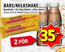 Matvärlden Tensta BARS/MILKSHAKE erbjuda