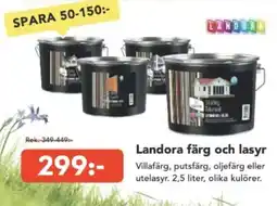 Bo Ohlsson Landora färg och lasyr erbjuda
