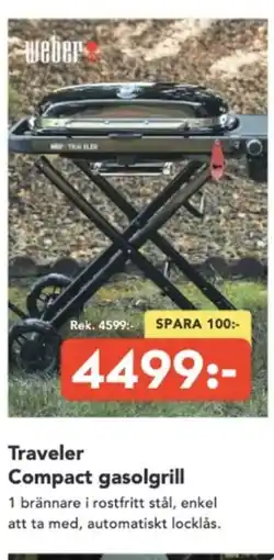 Bo Ohlsson Traveler Compact gasolgrill erbjuda