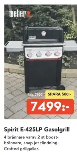 Bo Ohlsson Spirit E-425LP Gasolgrill erbjuda