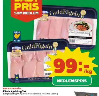 Guldfågeln Färsk kycklingfilé