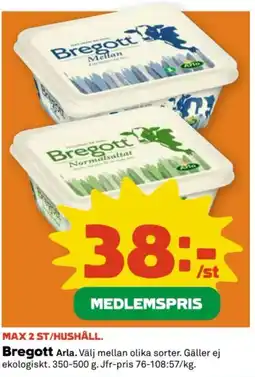 Coop Arla Bregott erbjuda